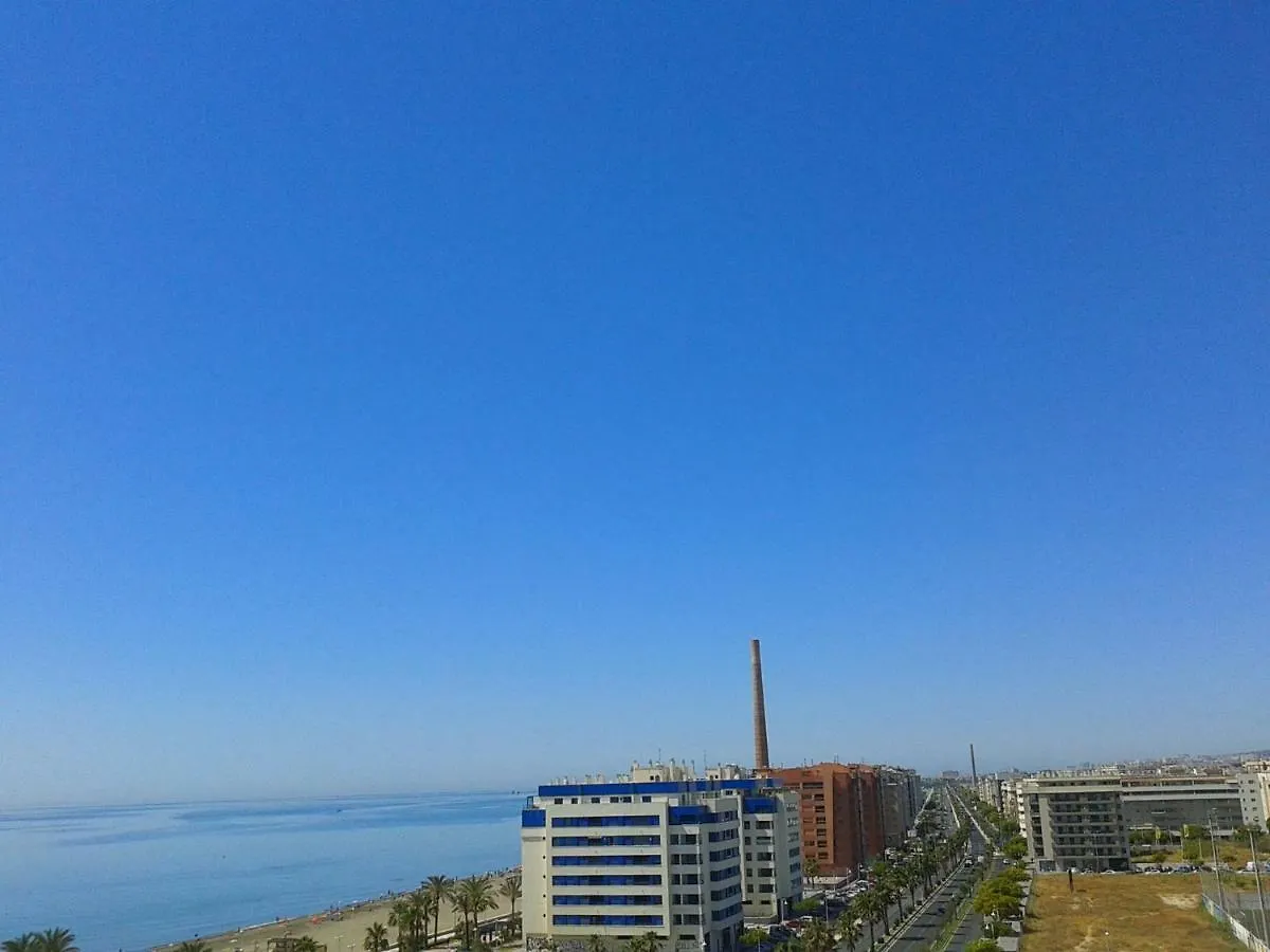 מאלגה On The Beach! Frente Al Paseo Maritimo, Parking Y Piscina